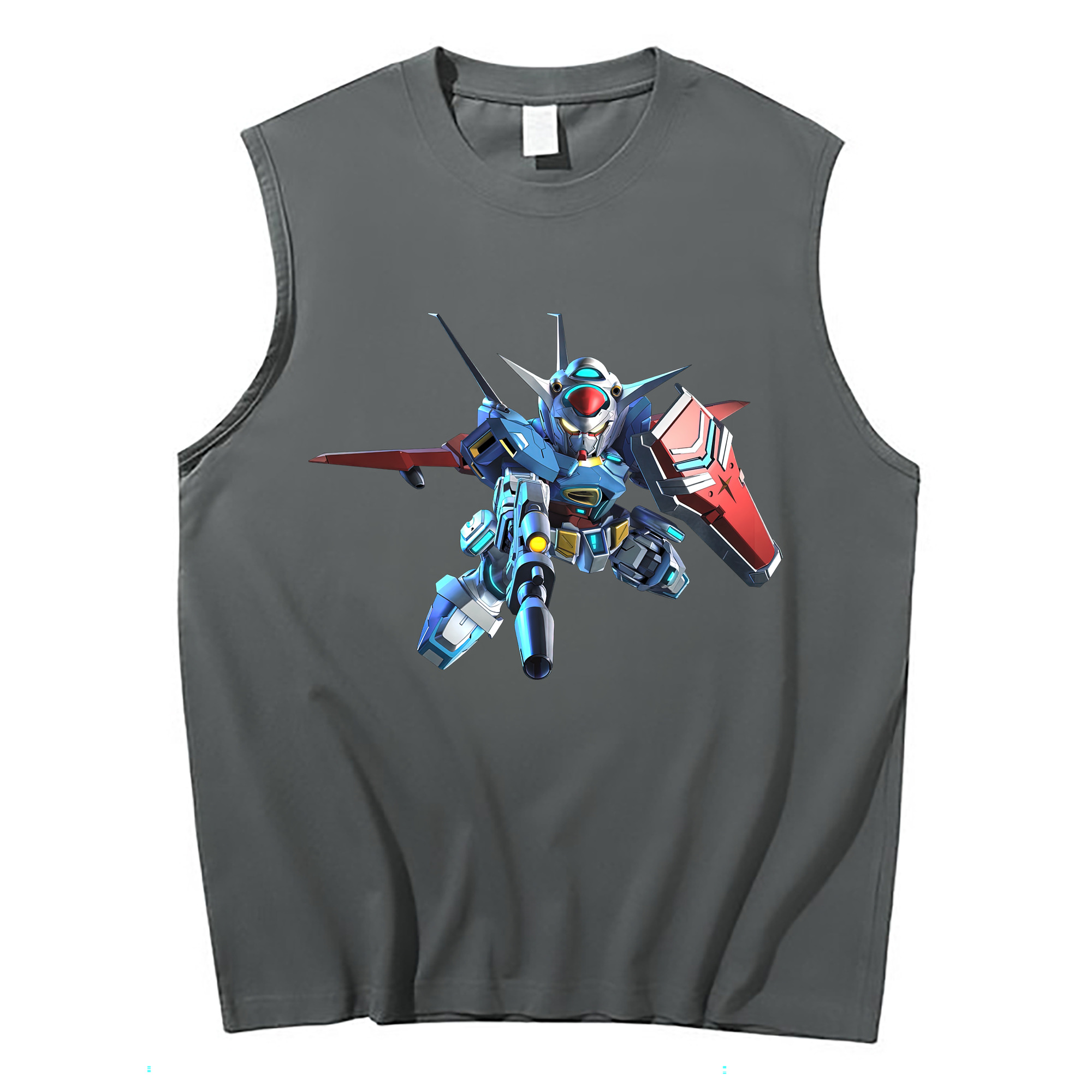 （画像用） 機動戦士ガンダム Mobile Suit Gundam コットン100％タンクトップ（フロントプリント）